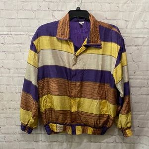 Vintage Fuda International 100% Silk Jacket